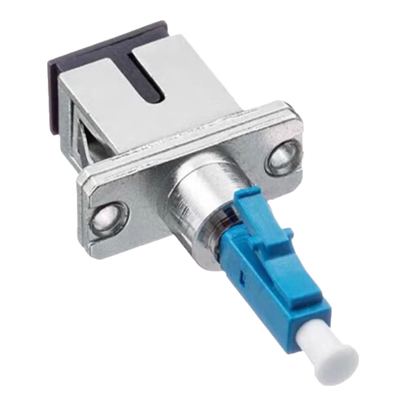 CommKing Fiber Optic Adapter LC Male-To/UPC Fiber Optic Patch Cable Pigtail Adapter Male-Female Coupler Flange, CKAD-3M1F