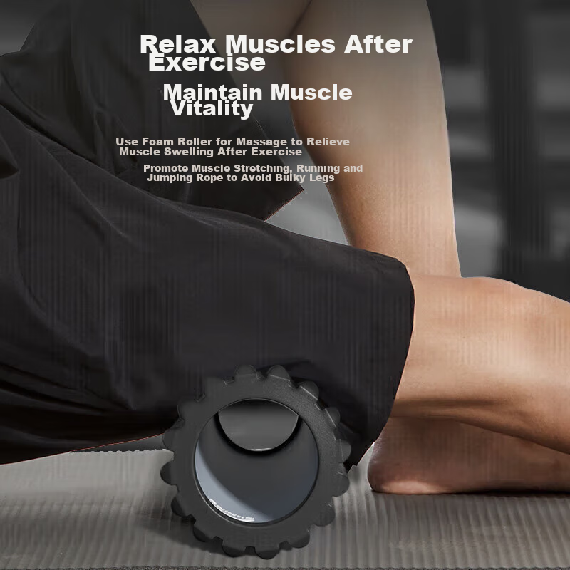 李宁（LI-NING）泡沫轴滚轴放松肌肉健身狼牙棒筋膜棒按摩器材瑜伽柱背腿部滚轮筒