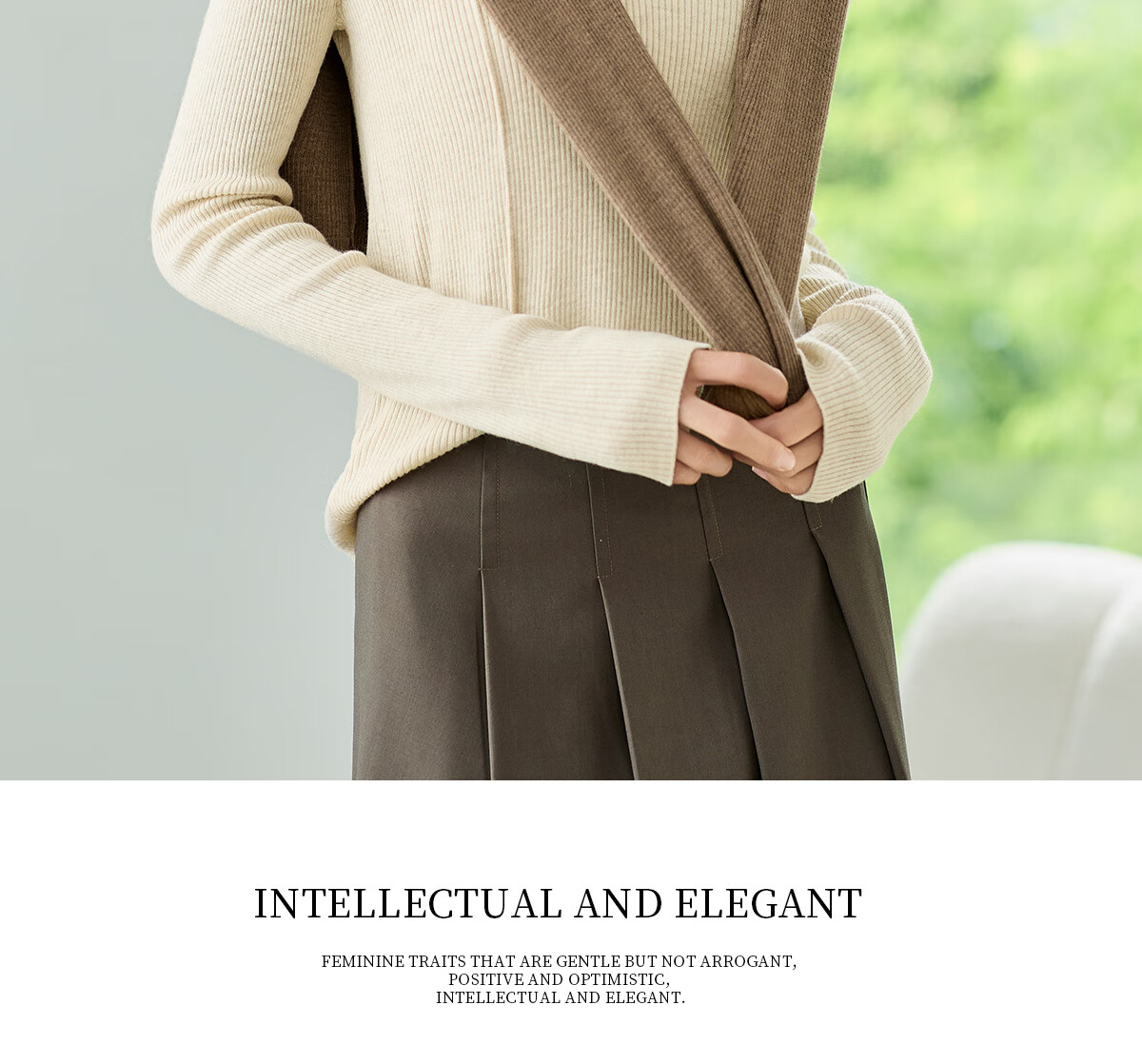 Chushen Chunqiu Women's Knitwear Wilderness Melard Fashion Versatile Round Neck Basic Knit Top S143Z3020 13
