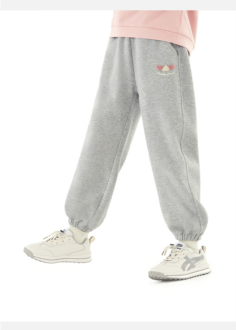 Duomiaowu Girls' Pants, Spring And Autumn Children's Sweatpants, Big Kids' Joggers, Stylish Casual Pants, 81840 Dark Gray, Size 130 5
