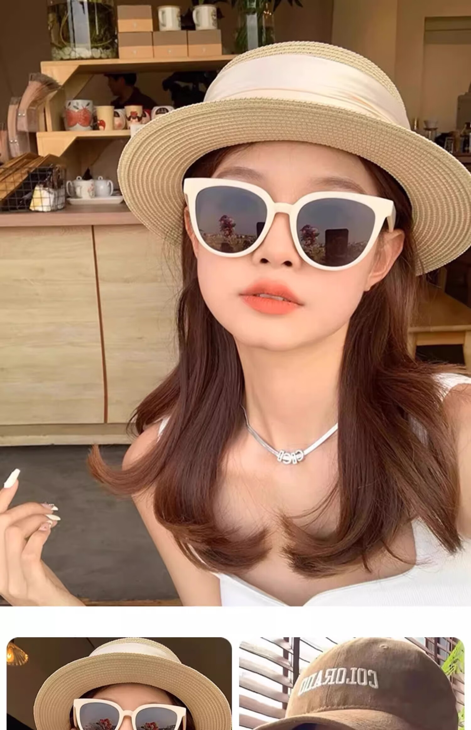 GOGOSOON New 2025 Sunglasses for Women, Liu Yifei's Style, UV Protection, Retro Round Frame, High-End Eyewear 1