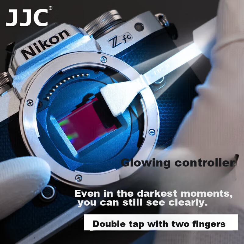 JJC Camera Cleaning Kit CMOS Cleaning Swab Full-Frame Sensor Cleaning with Cleaning Solution/Liquids Suitable for Canon Nikon Sony Fuji DSLR And Mirrorless Cameras