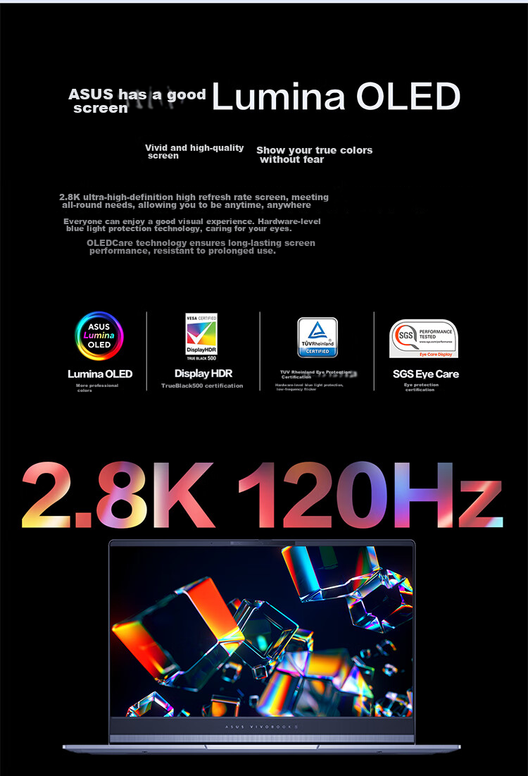ASUS Wufei Pro15 Core Edition, Subsidy 15%, Ultra7 2.8K OLED High-Performance AI Ultra-Thin Laptop (32GB 1TB) 13