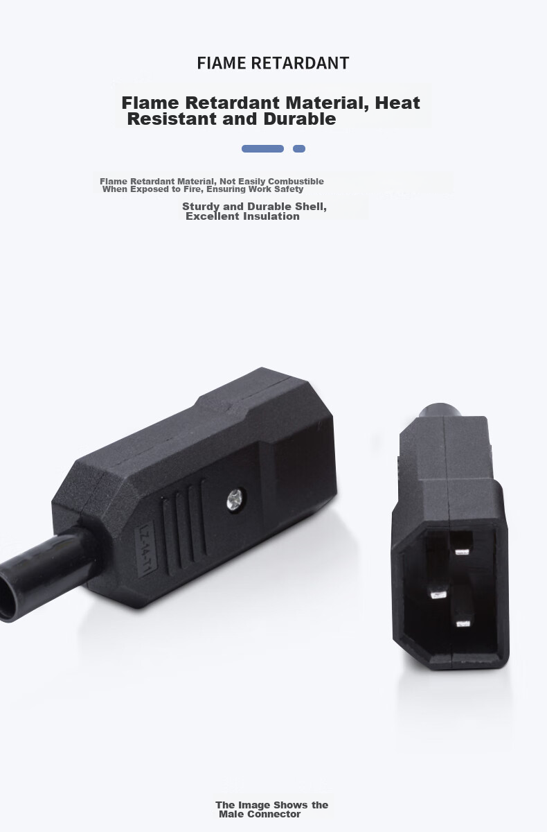 Sanlin PDU Power Cable, UPS Server C13 Female Connector, AC Power Plug, 10A Coupling, C13 Female Connector SL-00056 3