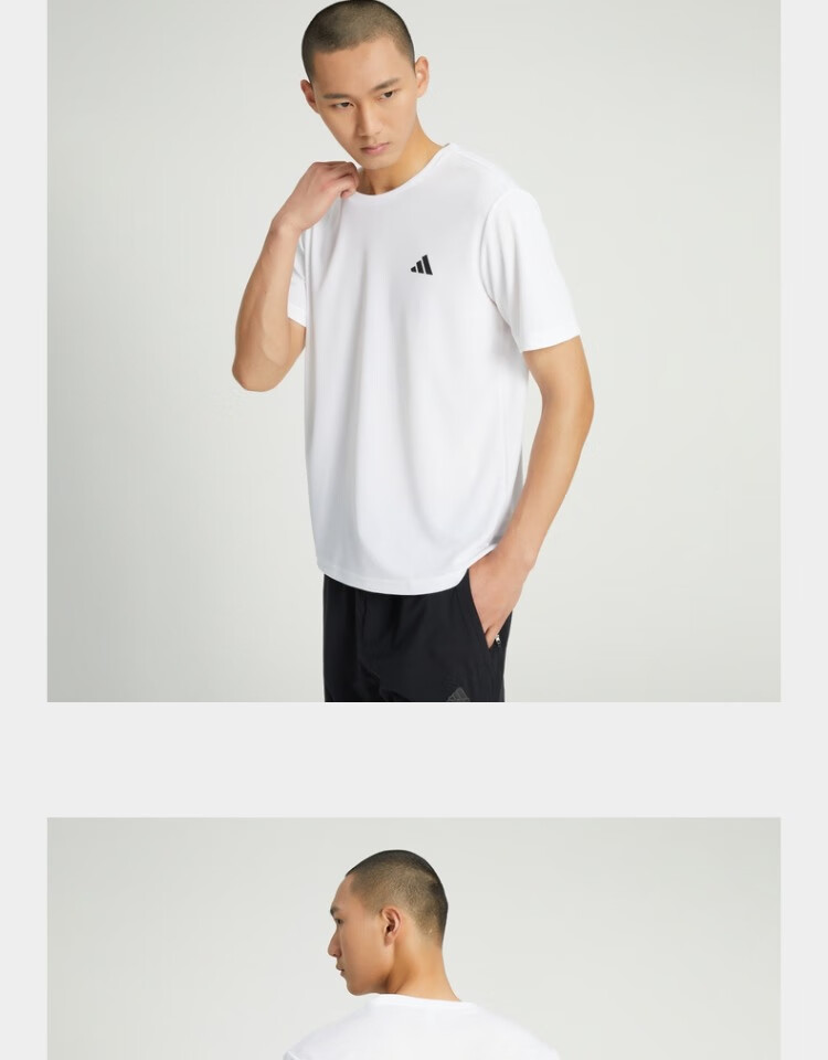 Adidas Versatile Comfortable Breathable Simple Sports Casual Short-Sleeve HR8728, Size 2XL 2