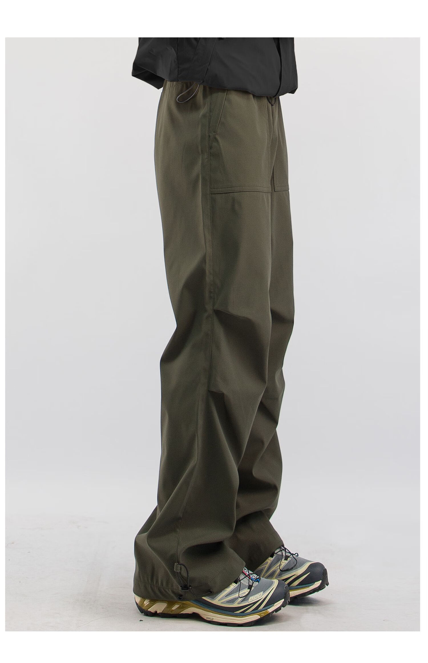 CLOR Outdoor Work Pants for Men, Spring And Summer Style, Windproof Sports Hiking Assault Casual Straight-Leg Trousers, CL52 Black M 14