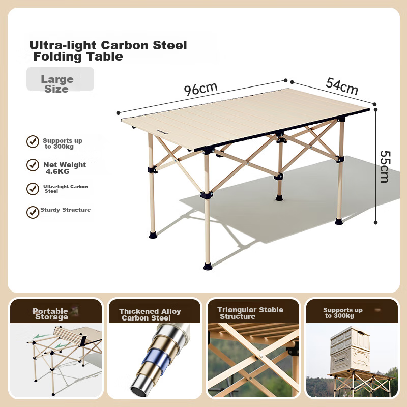 Westfieldoutdoor Folding Table for Outdoor Camping, Portable Picnic And Barbecue Table for Garden And Balcony