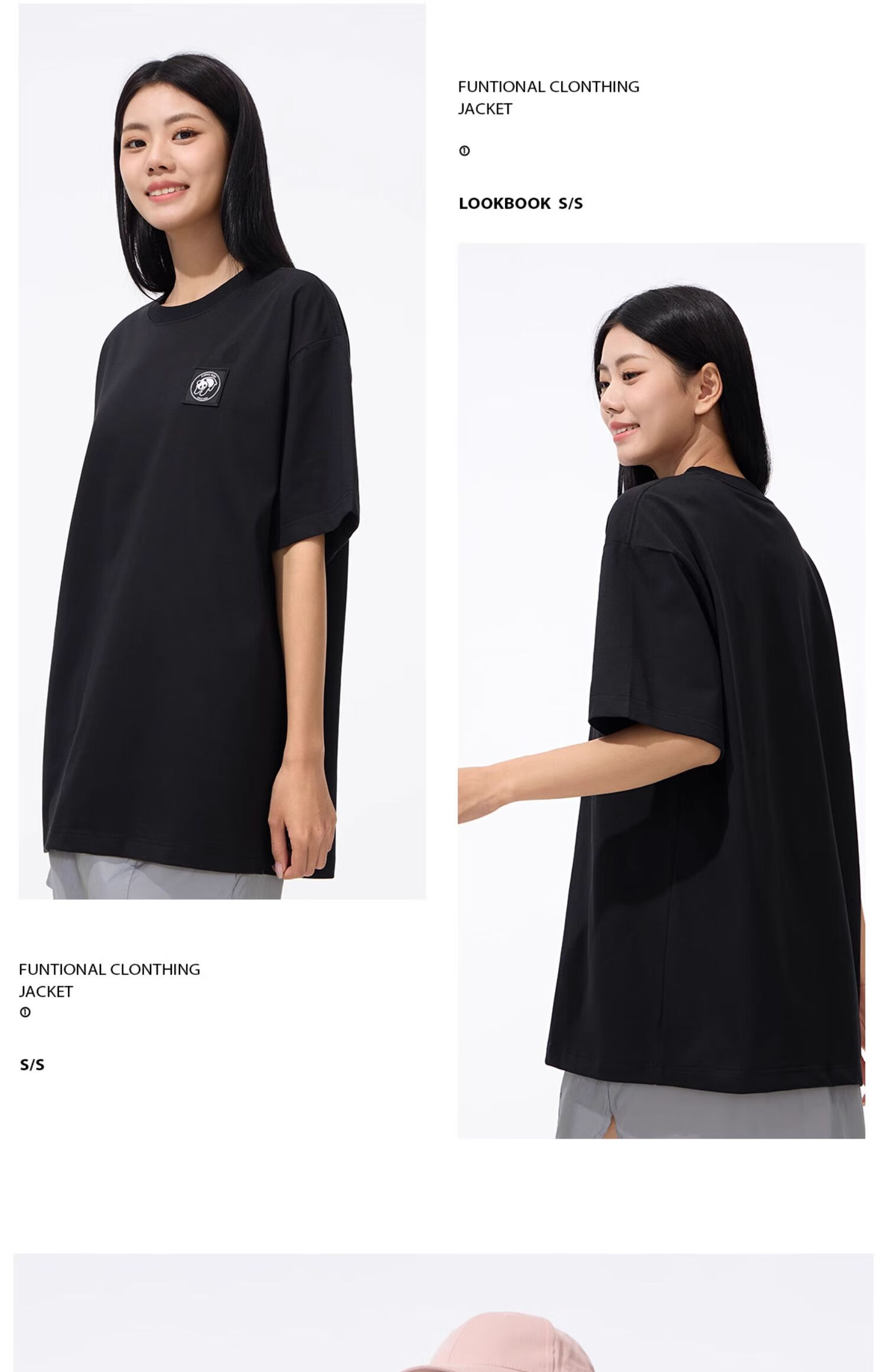 CAMEL Outdoor Unisex Casual Short-Sleeve T-Shirt, Round Neck, Cool And Breathable Top [Panda Collaboration], A34BA6K170 24