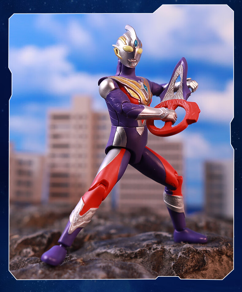 LDCX Ultraman Action Figure, Boys' Toy, Blaze Zero Belial Dynamic Hero Second Wave Blind Box 15