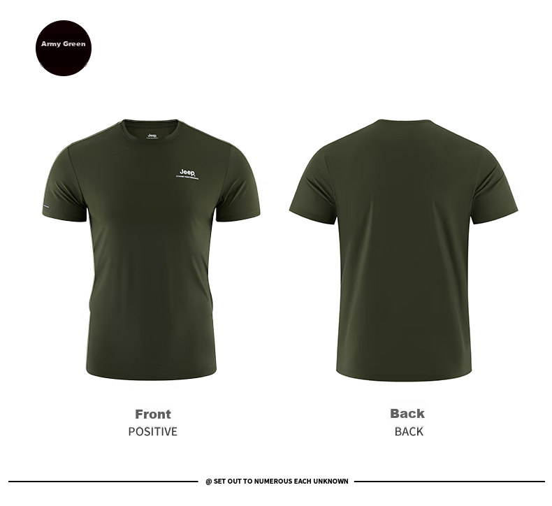 JEEP Men's Short-Sleeve T-Shirt, Outdoor Sports Breathable Quick-Dry Tee, Moisture-Wicking Short-Sleeve Top for Men, 565 Gray Blue L 40