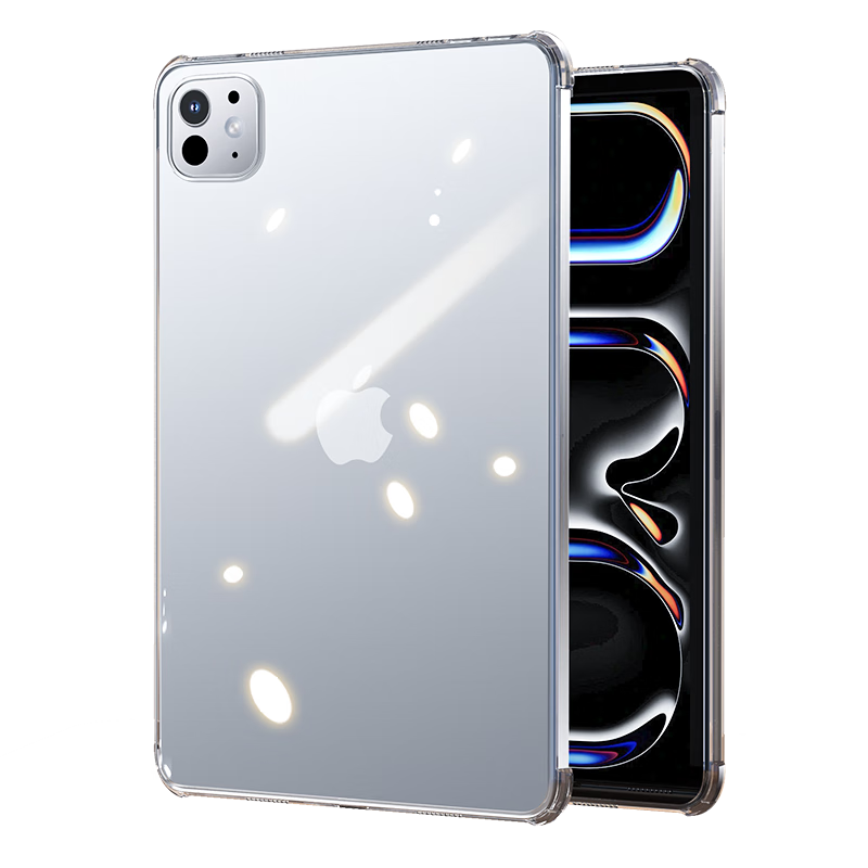 BIAZE Compatible with 2025/24 IPad Pro11 Case, Apple Tablet 11-Inch M5/M4 Universal Protective Case, TPU Transparent Four-Corner Airbag Shockproof PB516 Transparent