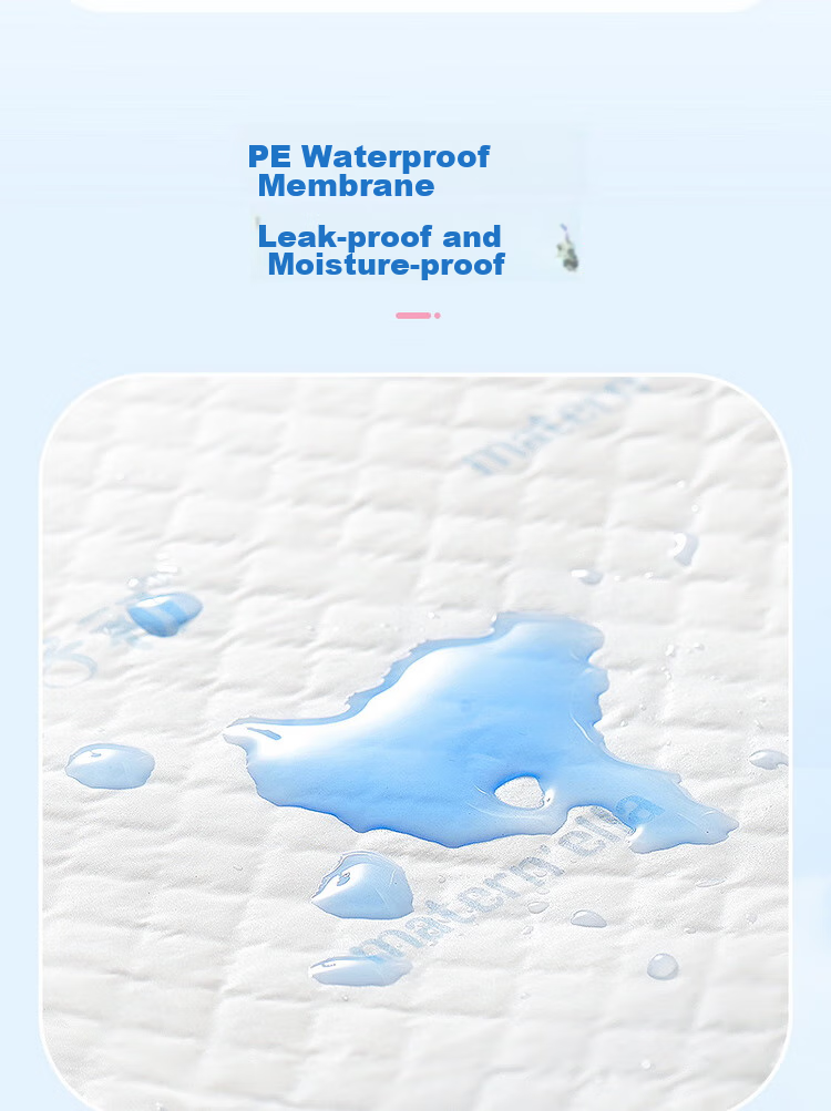 Springbuds Disposable Baby Changing Pads, 200 Pieces, 33*45cm, Newborn Care Mat, Waterproof Diaper Changing Pad 7