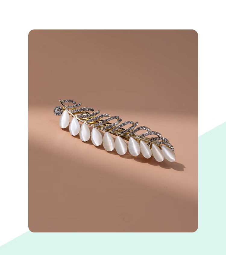 CHIMERA Wheat Ear Hair Clip, Side Clip for Women, Bangs Clip, Barrette, Top Clip, Hair Accessory, Mid-Autumn Festival Gift for Wome 8