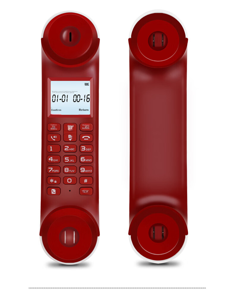 PHILIPS Cordless Telephone, Wireless Landline Phone, Parent-Child Handset, for Office And Home Use, White Backlit Screen, Long Standby Time, DCTG5502, Red 18