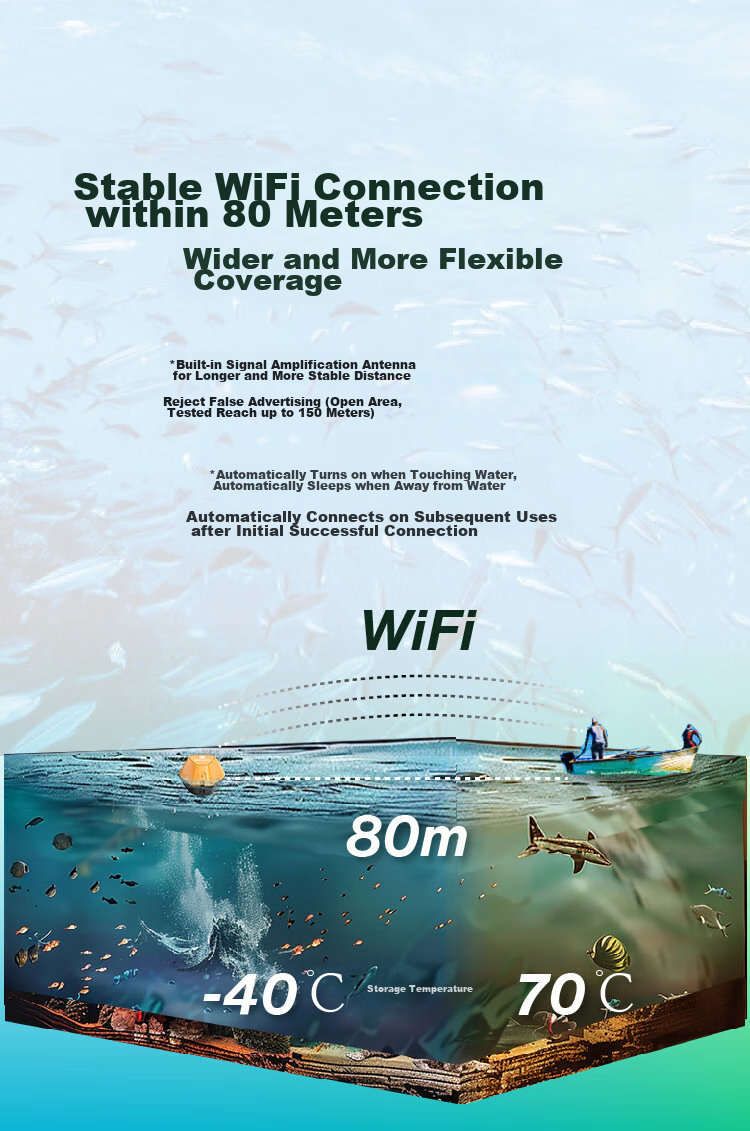 Hikvision Micro-Image New Sonar Fish Finder FS01 Ultra Lure and Pole Fishing Equipment 9