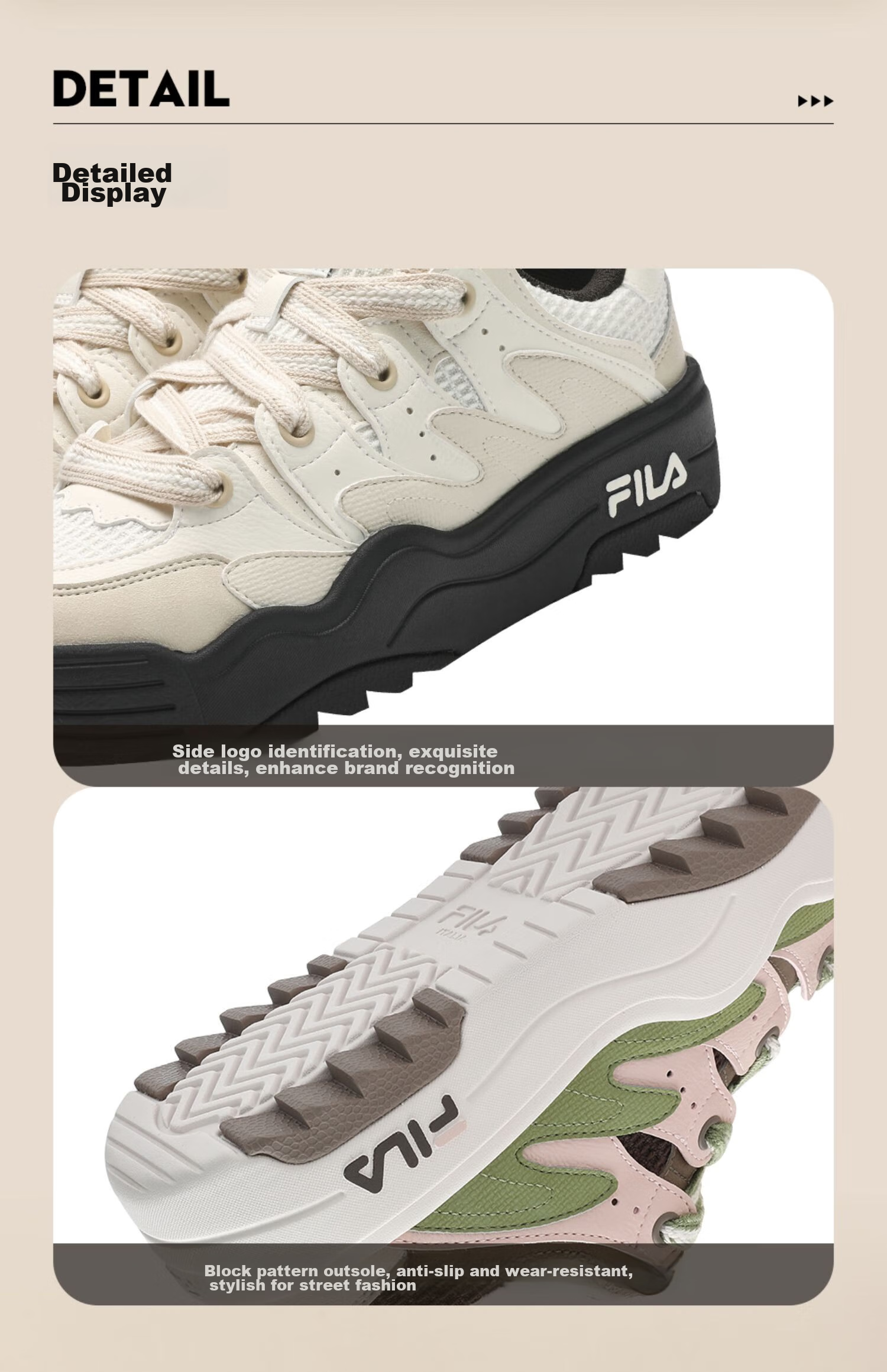 FILA Official Women's ROSETTA Modern Sneakers Colorful Casual Sports Shoes 11