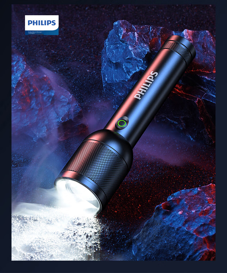 PHILIPS Flashlight, High Brightness, Long-Range, Long Battery Life, Camping Light, Ultra-Bright, Zoomable, Laser, Rechargeable, Portable, Emergency, SFL8168 17