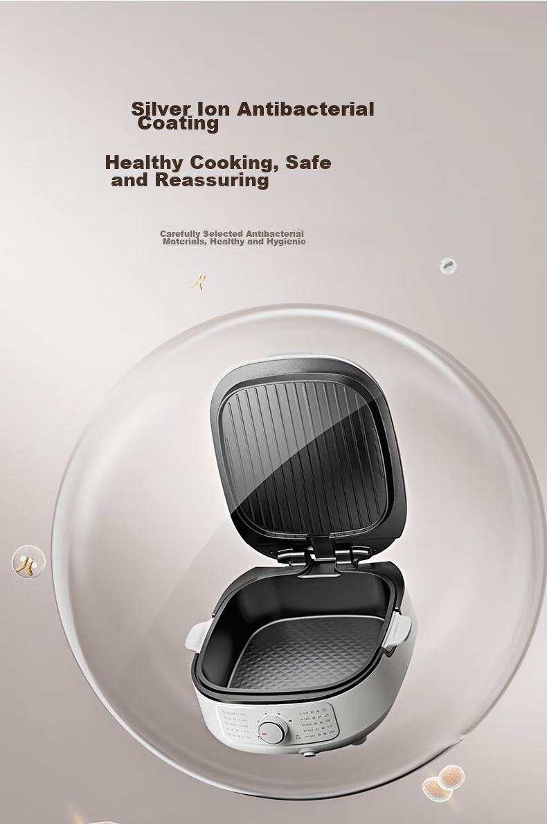 SUPOR Electric Griddle with Detachable Upper And Lower Plates, Steamer Pot Hot Pot Wok, Pancake Maker Sandwich Machine Breakfast Maker 75mm Deep Adjustable Heat JT2828R864 16