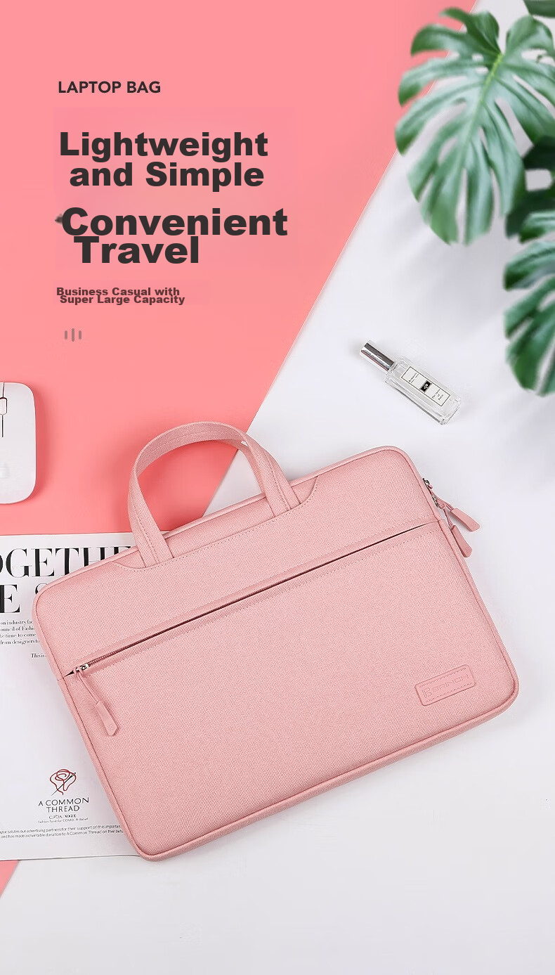 BRINCH Laptop Bag Handheld Suitable for Men And Women, Compatible with Huawei And Apple 15.6-Inch Business Lightweight Notebook Computer Bag 1