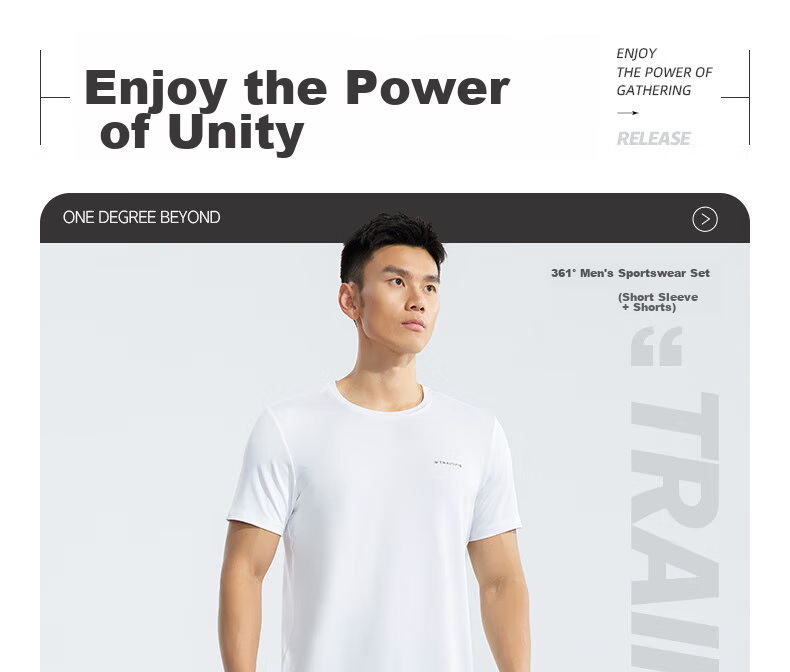 361° Men's Running Workout Set, Summer Fitness Casual Badminton Short-Sleeve Shorts Two-Piece Suit 652414001H-2 1