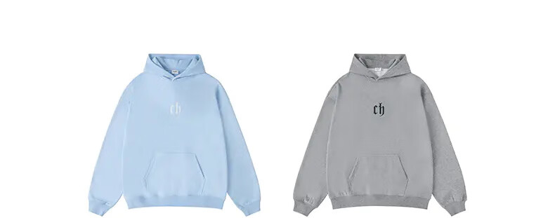 CHINISM CH Sweatshirt for Men, Spring And Autumn Classic Simple Couple's Top, Heavyweight American-Style Hoodie, Sports Casual Pullover Hooded Sweatshirt 42