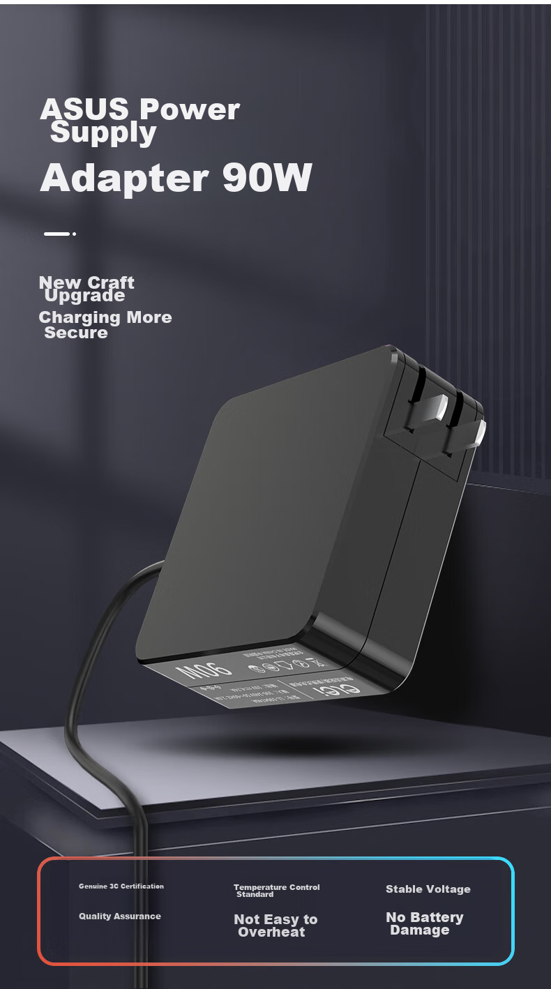Elei ASUS Pro14 Ryzen Edition M3400QA/M3401Q Power Adapter, 19V 4.74A, 90W Charging Cable, Small Port 4.5*3.0 with Pin, Portable Versio 1