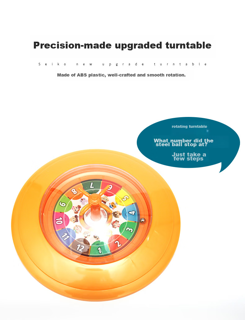Dafuweng World of Board Games Journey, Silver Medal Q Series Turntable Toy, Family Children's Leisure Tabletop Game, Card Game And Chess Toy 4