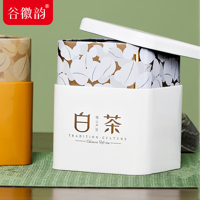 谷徽韵绿茶安吉原产白茶特级200g2025明前新茶礼盒装茶叶节日礼品送长辈