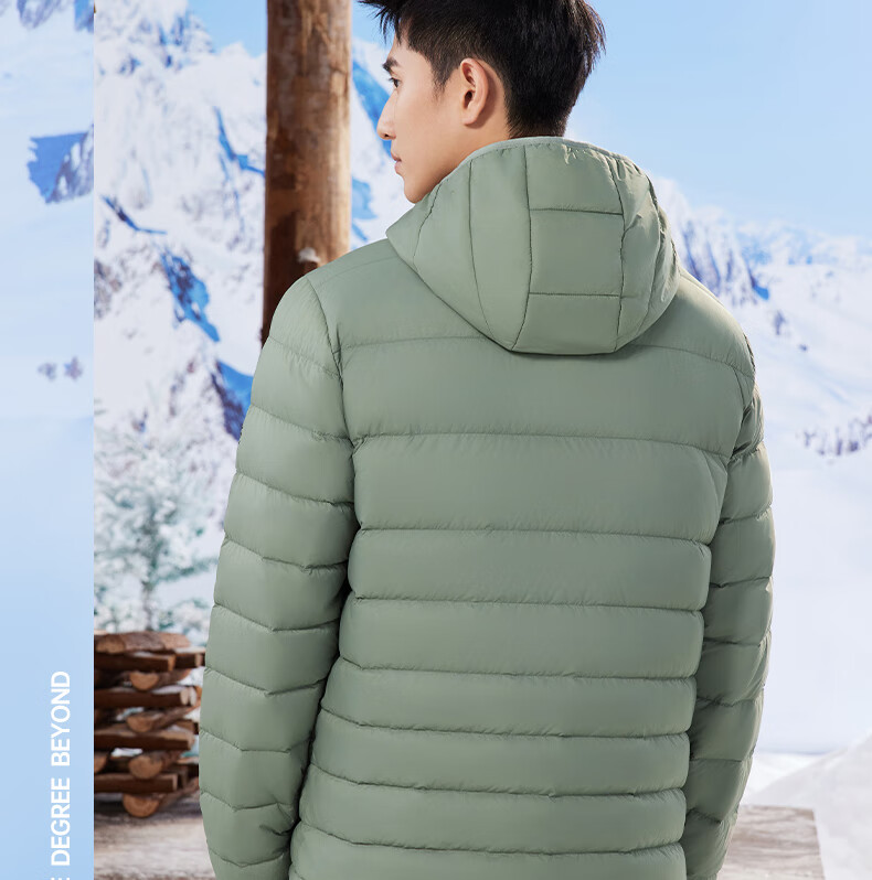 361° Men's Down Jacket Autumn Winter New Lightweight Short Warm Hooded Sports Inner Layer 652544302D-4 31