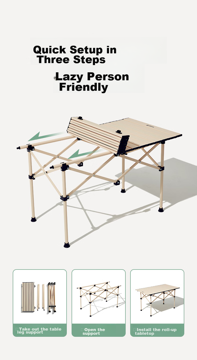 Westfieldoutdoor Folding Table for Outdoor Camping, Portable Picnic And Barbecue Table for Garden And Balcony 4