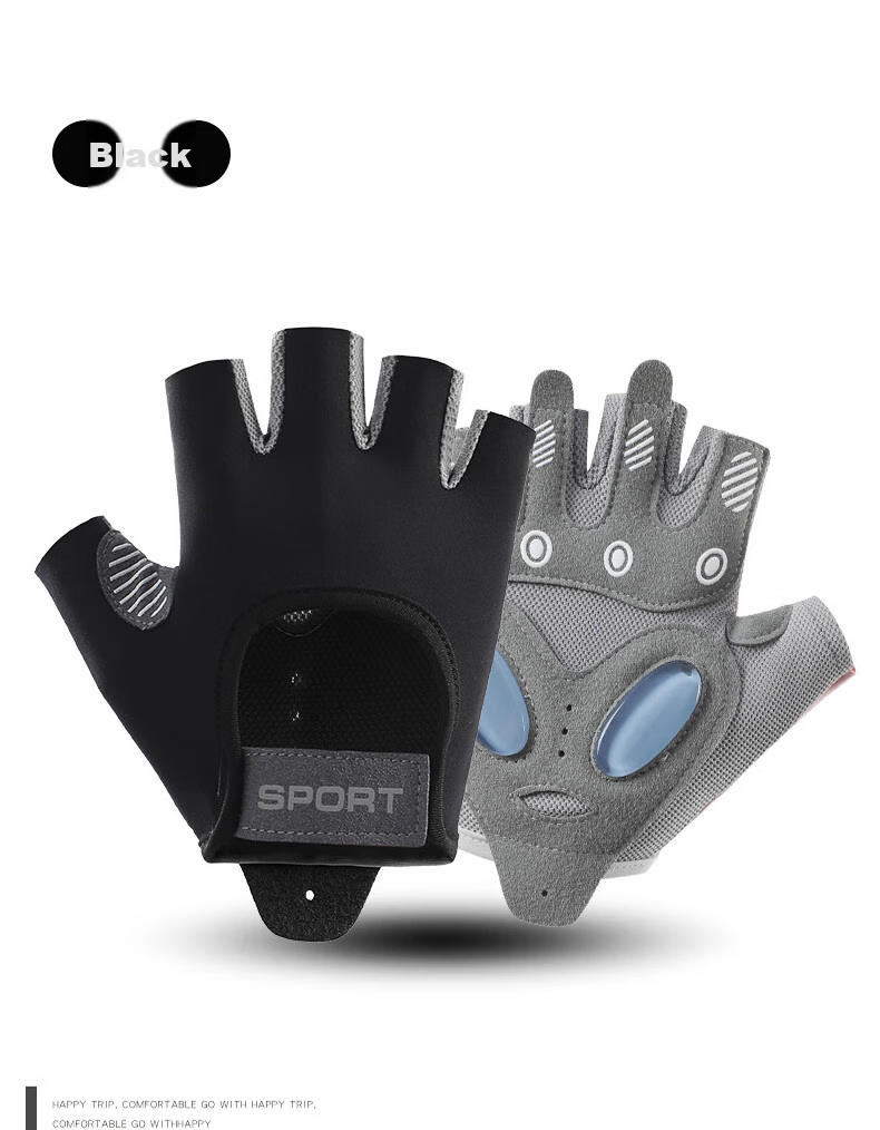 NAILEKESI N Fitness Half-Finger Gloves for Men And Women, Dumbbell Pull-Up Bar Weightlifting Training, Non-Slip Wear-Resistant Cycling Palm Protectio 16