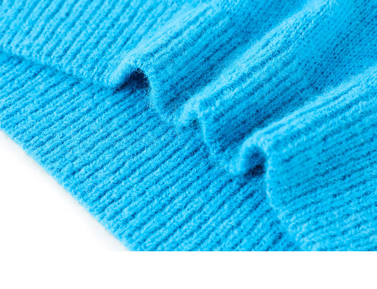 Dme [Blue Coastline] Brightening Basic Loose Pullover, Lazy Lightweight Spring And Autumn Knit Sweater for Wome 15