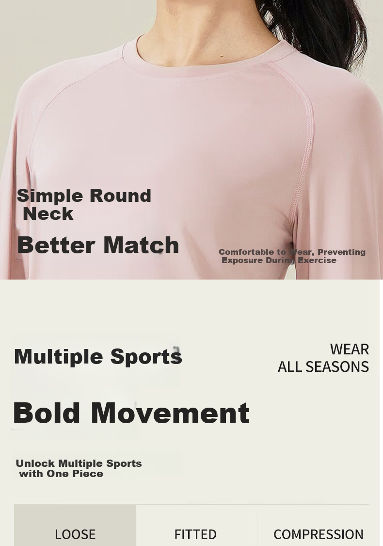 Ziyouxi Yoga Top for Women, Spring And Autumn New Style, Slimming Quick-Dry Sports Long-Sleeve T-Shirt, Pilates Running Fitness Training Wear 5