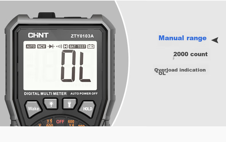 CHNT Multimeter, High-Precision Digital Intelligent Burn-Proof Portable Multi-Function Universal Meter, Electrician Repair-Specific Ammeter 13