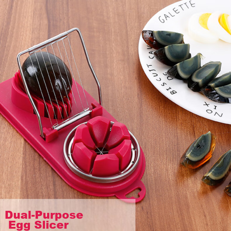 Jingmao Multifunctional Egg Cutter, Stainless Steel Egg Cutting Tool, Household Device for Cutting Preserved Eggs And Century Eggs, Separator And Slicer 15
