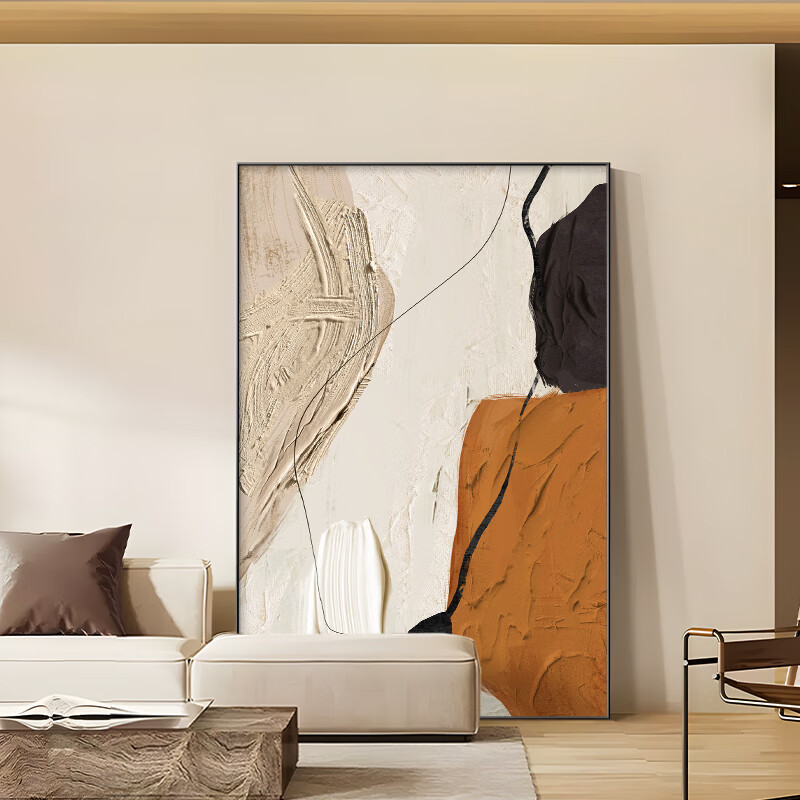 Haojiubujian Living Room Decorative Painting, Luxurious And Elegant Large Floor Mural, Modern Minimalist Sofa Background Wall Hanging Picture