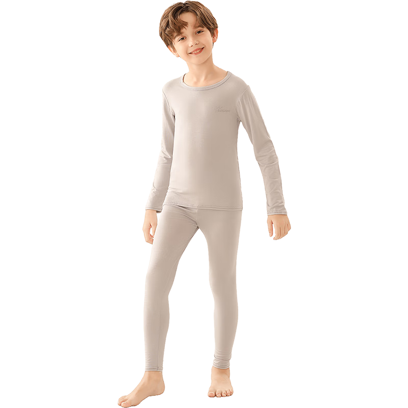 Langsha Children's Pajamas, Boys And Girls Modal Sleepwear, Big Kids Modal All-Season Style, Teenagers' New Air Conditioning Home Wear Set