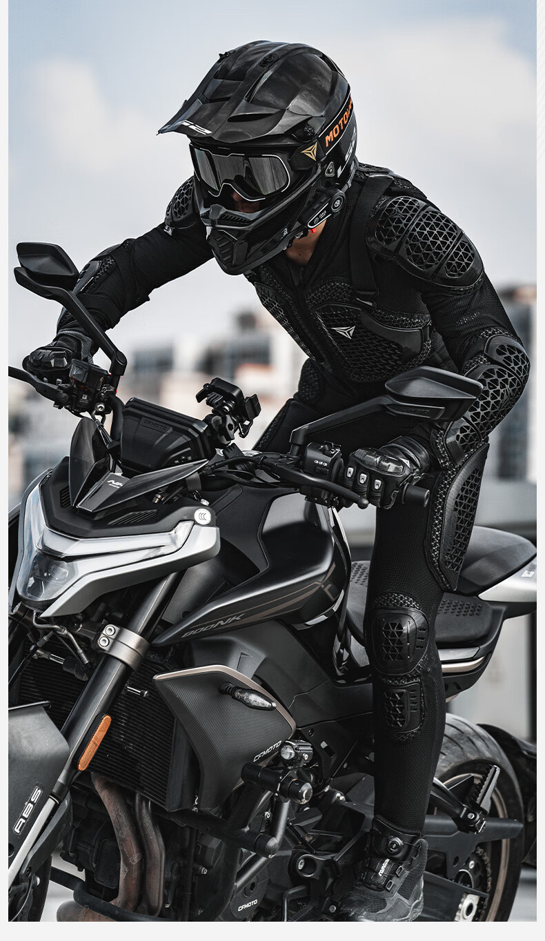 MOTOWOLF Motorcycle Anti-Fall And Anti-Collision Armor Set, Off-Road Motorcycle Riding Armor, Chest And Back Protection, Complete Protective Gear Equipment 2