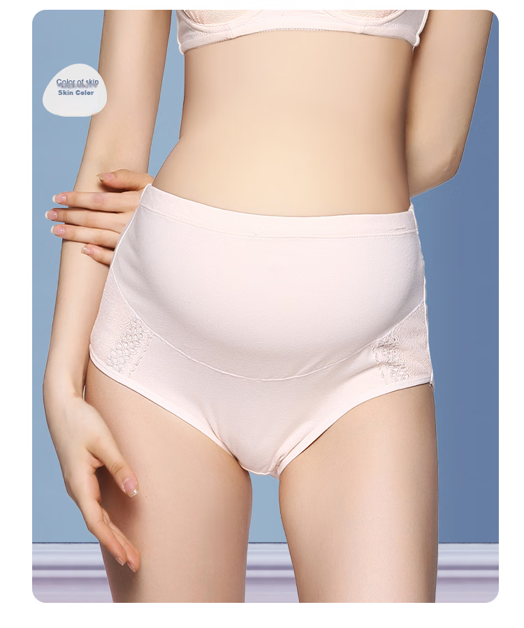 JOYNCLEON Maternity Underwear, Pure Cotton, Adjustable Belly Support, High-Waist Maternity Panties, 3-Pack, All-Season Style, Size L, Jq9001 16