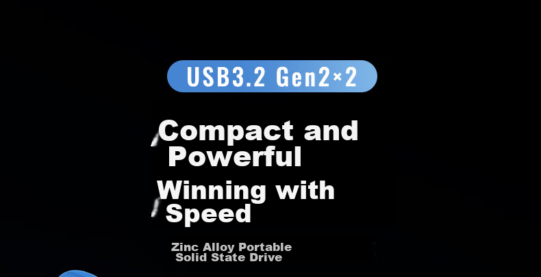 UGREEN Prime20 2TB Portable Solid State Drive (PSSD), High-Speed 2000MB/s Transfer Rate, Compatible with Type-C/USB3.2, Direct Connection to Phones And Tablets 1