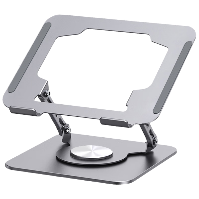 JPLAYER Laptop Stand, Tablet Cooler with 360° Rotation, Infinite Height Adjustment, Foldable, Suitable for Apple, Xiaomi, Lenovo Legion, Portable Suspended Vertical Display Riser