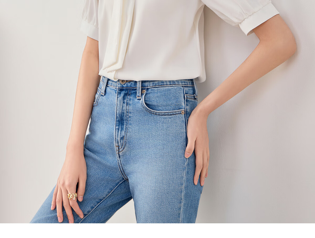 Chushen Long-Sleeve Shirt for Women, Elegant Lapel Design with Bow Tie, Casual White Blouse S13KC2990 Size M 4