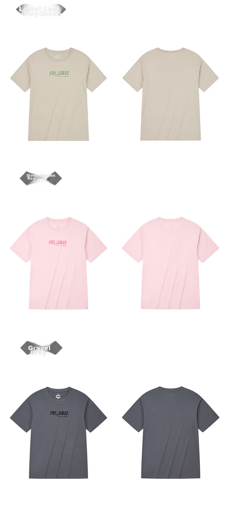 361° T-Shirt Short Sleeve Summer Unisex Breathable Loose Fit Printed Crew Neck Sports Casualwear 632623109-5 65