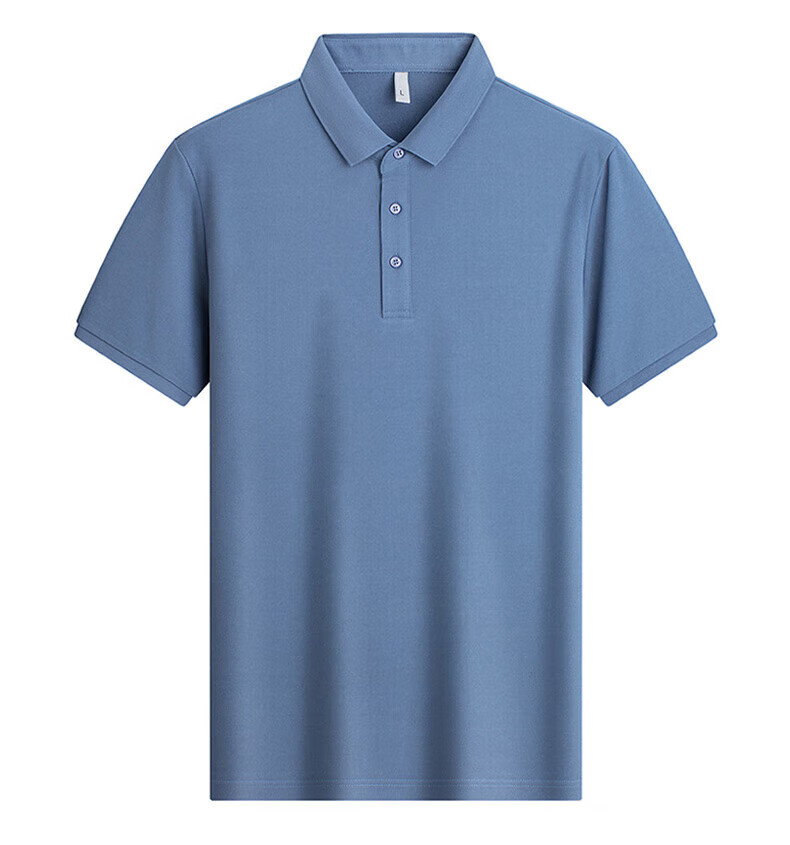 ROMON Short-Sleeve Polo Shirt for Men with Collar, Summer Business Casual Versatile Solid Color Top 8827 18