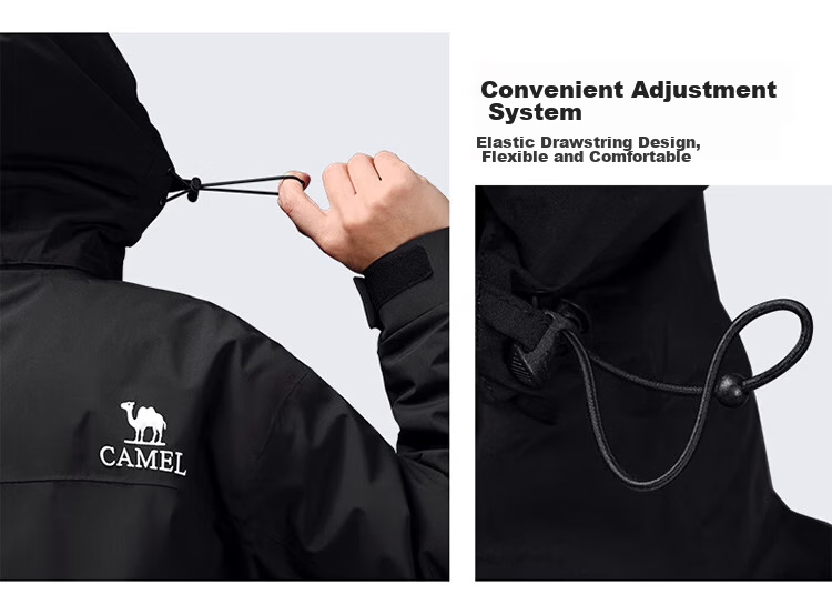 CAMEL Outdoor Hardshell Jacket AK80 Three-In Waterproof Mountaineering Coat for Men And Women, Tibet Travel Outerwear A34CATR808 31