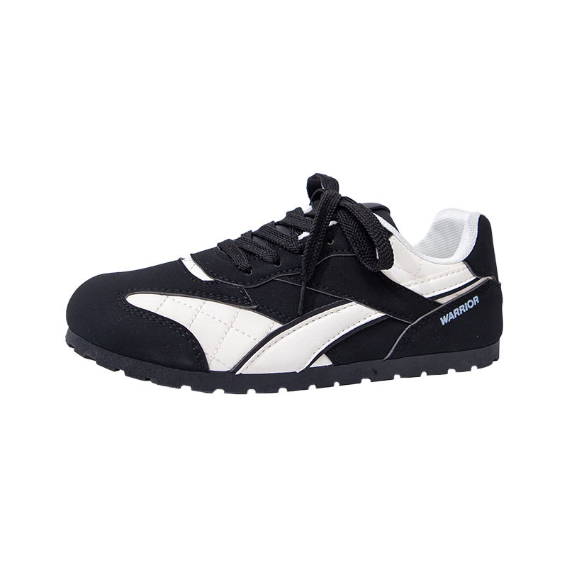 Huili Women's New Dexun Shoes, Retro Versatile Casual Lightweight Sneakers for Women, J932Z, Black/white, Size 38