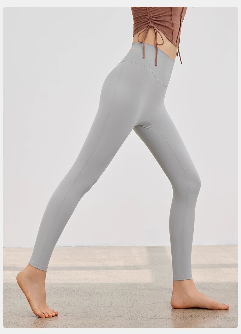 NEVER ME Yoga Pants for Women, Sports Fitness Leggings, Tight High-Waist Butt-Lifting Cycling Training Running Pants, Suitable for Outdoor Wear in Spring And Summer 30