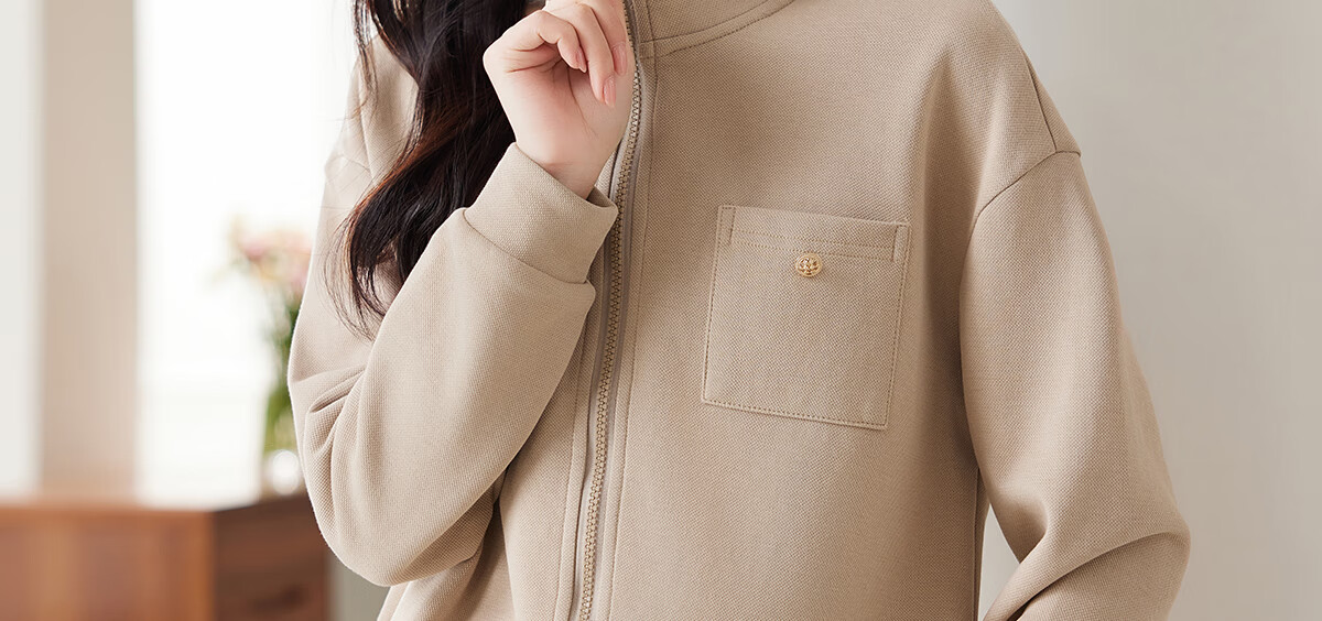 PinCai Women's Casual Jacket Wilderness Mallard Double Pocket Premium Casual Jacket Simple Top P143U2006 22