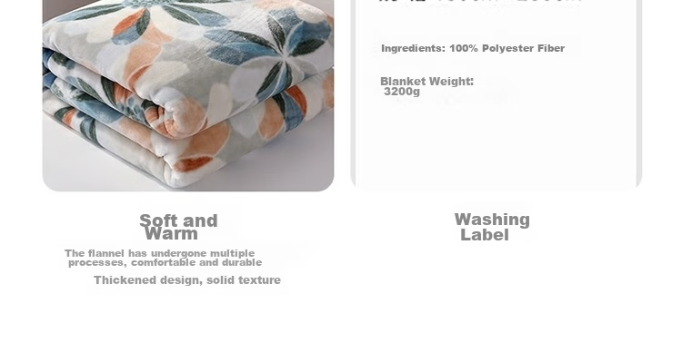 Shuixingjiafang Fleece Blanket, Winter Thickened And Fleece-Lined, Double-Layer Bedspread, Machine Washable, Approximately 7.2 Jin (3.6 Kg), 200×230cm 18