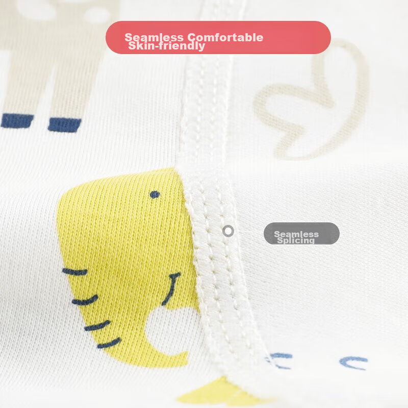 Huanxixiaoxiong Baby Underwear Set, High-Waisted Belly Protection, Spring Season, Pure Cotton Separate Pieces, Infant Clothing, Autumn Underwear, Autumn Pants, Base Layer